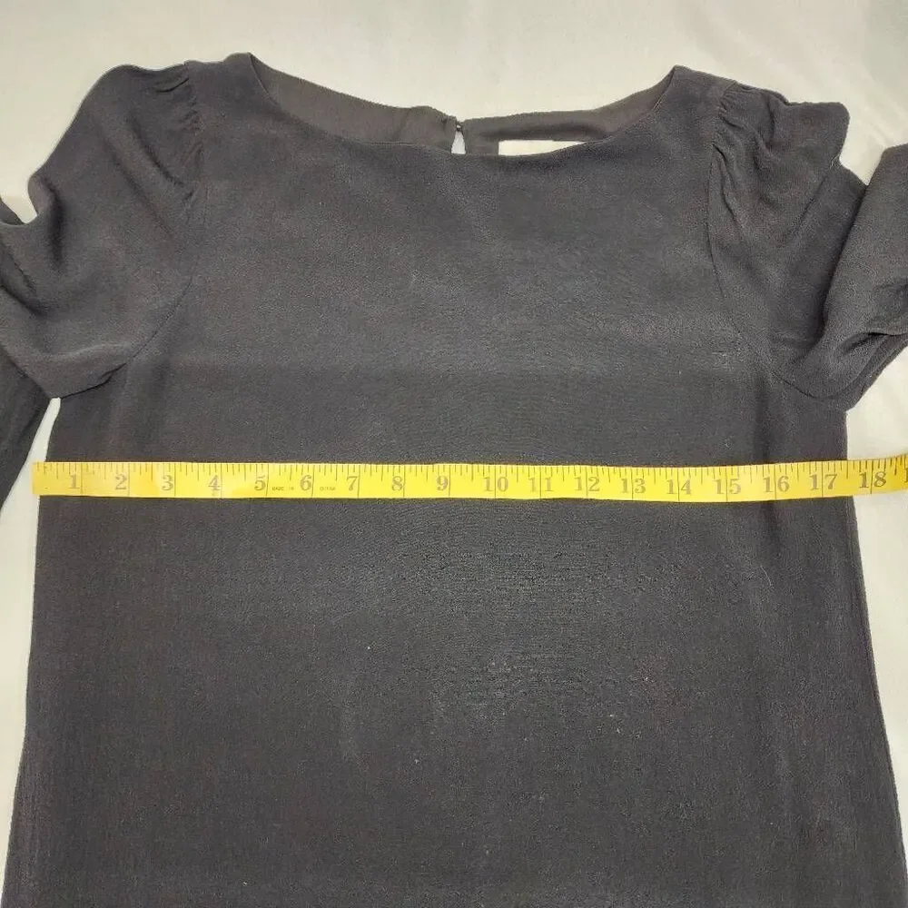 Kate Spade New York Black Long Sleeve Shift Dress Women's Size 4 Classic